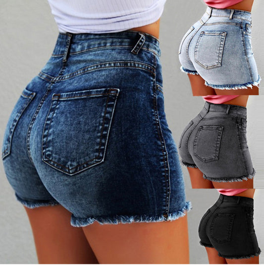 Keystylz High-waisted Denim Shorts